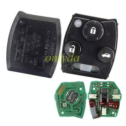 For OEM 3  button remote key with PCF7961(HITAG2)and with electric 46 chip with 433mhz