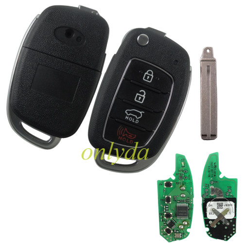 Original Hyundai 3+1 button remote key with 434mhz MP14Y-11 954302W010 J100A