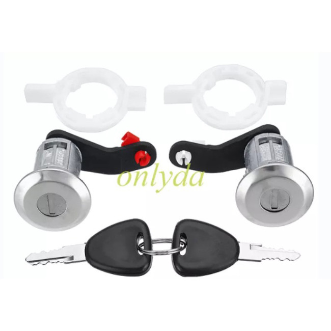 New Left Right Car Door Lock Barrel Cylinder with 2 Keys for RENAULT MASTER 1998-2016