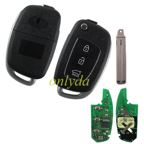 Original Hyundai 3 button remote key with 434mhz MP14B-14 95430C9500 G056A