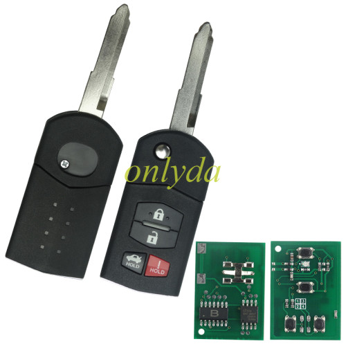 For Mazda 3+1 button remote key with 315mhz without chip FCC ID : BGBX1T478SKE125-01 P/N: 662F-SKE12501 Mazda 3 2010-2013 Mazda MX-5 MIATA 2006-2012 Mazda SPEED3 2010-2013 MAZDA 6 2009-2013