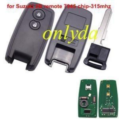 For Suzuki keyless 2 button smart remote key with  IID44 ( 7935)  carbon   chip with 433.92mhz