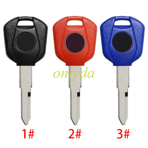 Honda-Motor  bike key blank， with left blade with badge, pls choose the color