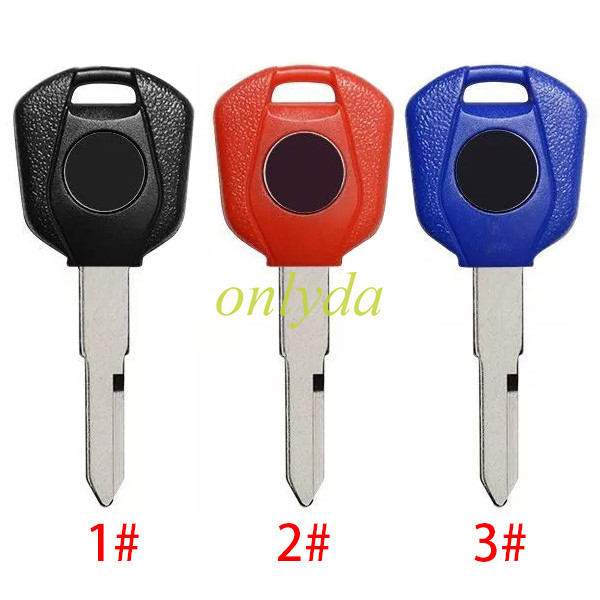 Honda-Motor  bike key blank， with left blade with badge, pls choose the color