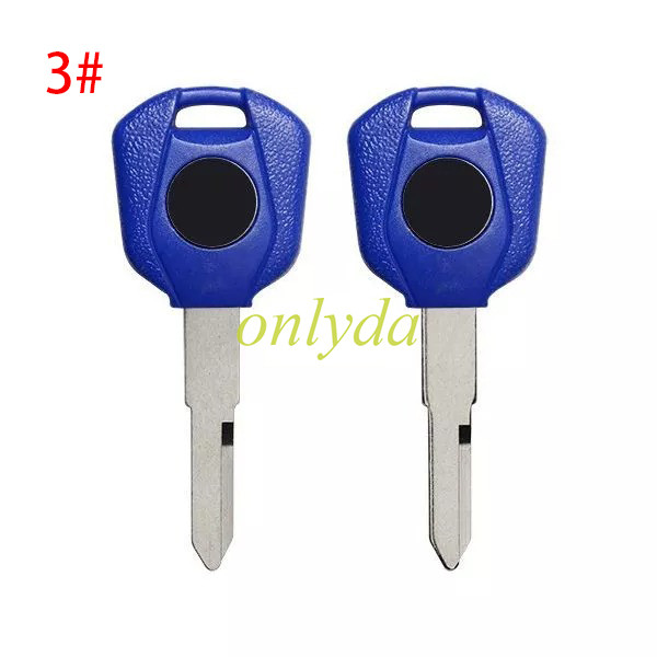 Honda-Motor  bike key blank， with left blade with badge, pls choose the color