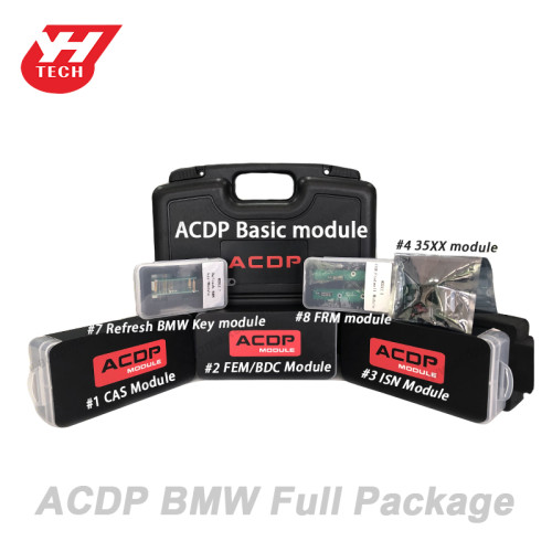 Yanhua Mini ACDP Full Package for BMW Incude CAS/ FEM BDC /ISN/ 35xx / Key refresh /FRM /EGS module