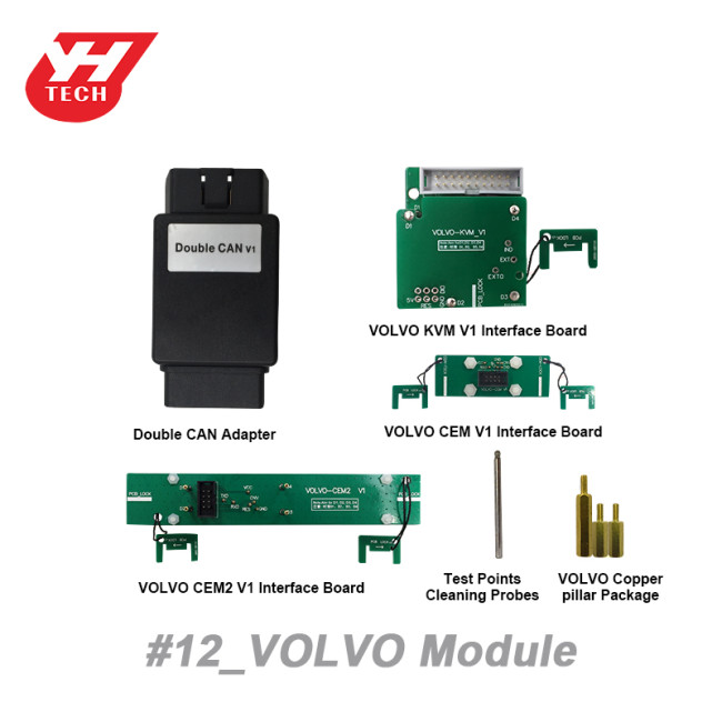 Yanhua Mini ACDP Module 12-VOLVO Module Support adding key and all-key-lost for VOLVO Semi-keyless key ( via OBD or ICP mode).Support adding key and all-key-lost for VOLVO full-keyless key ( via ICP mode).