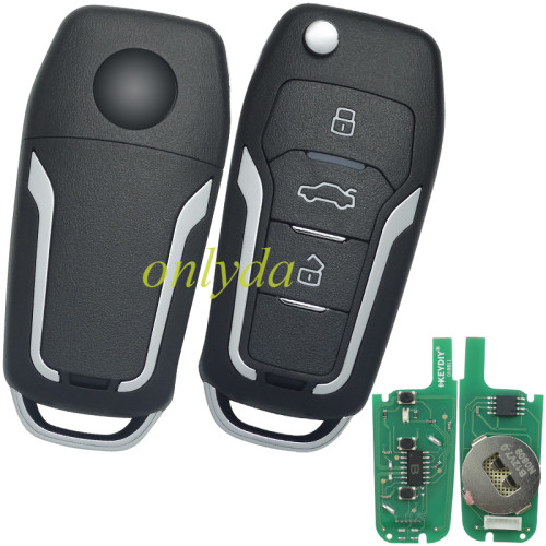 For Ford style 3 button remote key B12-3 for KD300 and KD900 to produce any model  remote