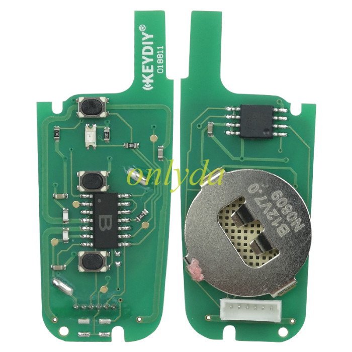For Ford style 3 button remote key B12-3 for KD300 and KD900 to produce any model  remote
