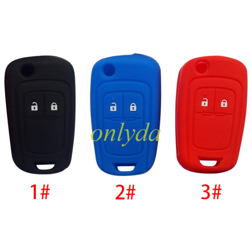 Chevrolet 2 button silicon case (Black,Blue ,Red. Please choose the color)
