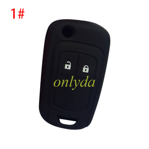Chevrolet 2 button silicon case (Black,Blue ,Red. Please choose the color)