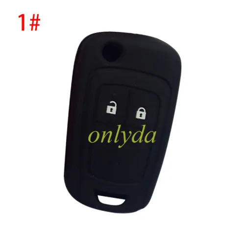 Chevrolet 2 button silicon case (Black,Blue ,Red. Please choose the color)