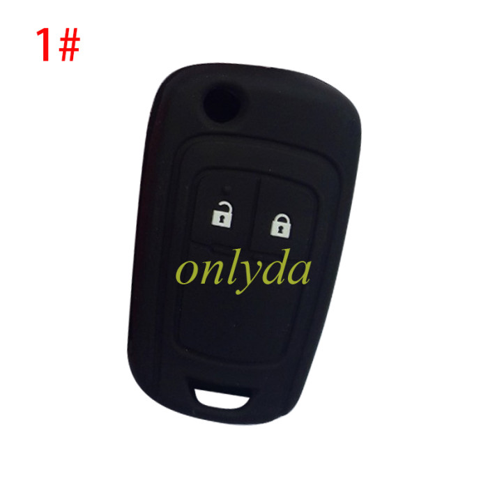 Chevrolet 2 button silicon case (Black,Blue ,Red. Please choose the color)