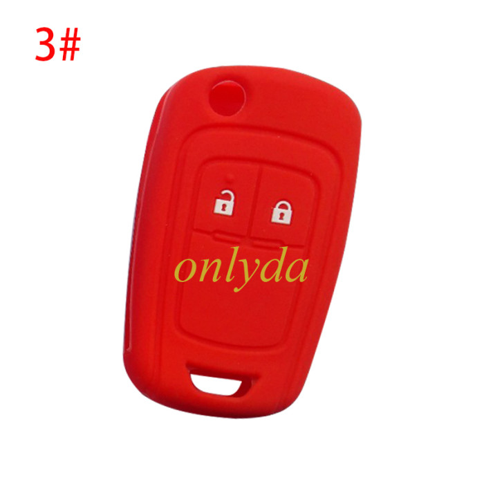 Chevrolet 2 button silicon case (Black,Blue ,Red. Please choose the color)