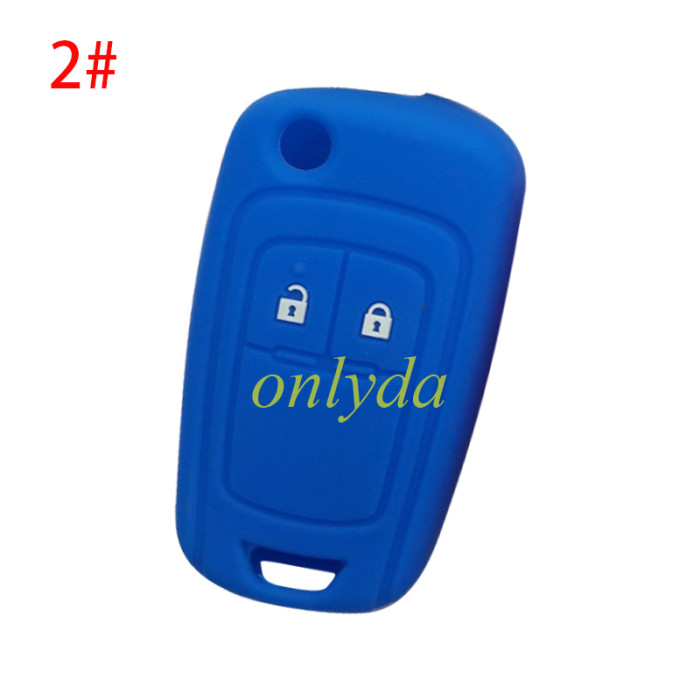 Chevrolet 2 button silicon case (Black,Blue ,Red. Please choose the color)