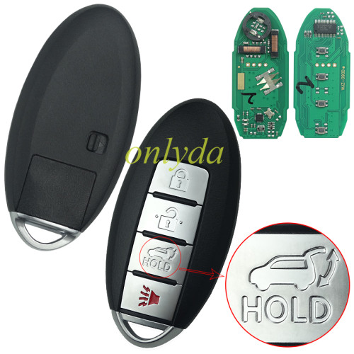 For After market  Nissan 3+1 button remote key with  4A AES chip with  434mhz           IC:7812D-S180106     FCCID:KR5S180144106   RLVC OS111-08192014-2016 Rogue  US2014-2016 X-Trail  South Asia