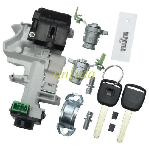 For Honda CRV Ignition Auto Lock Cylinder And Left Door Cylinder Set Coded