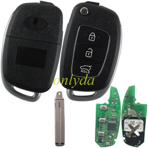 Original Hyundai 3 button remote key with 434mhz MP15F-11 M0954499000 G078A