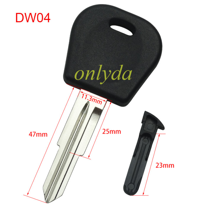 Super Stronger GTL shell for Daewoo transponder  key blank