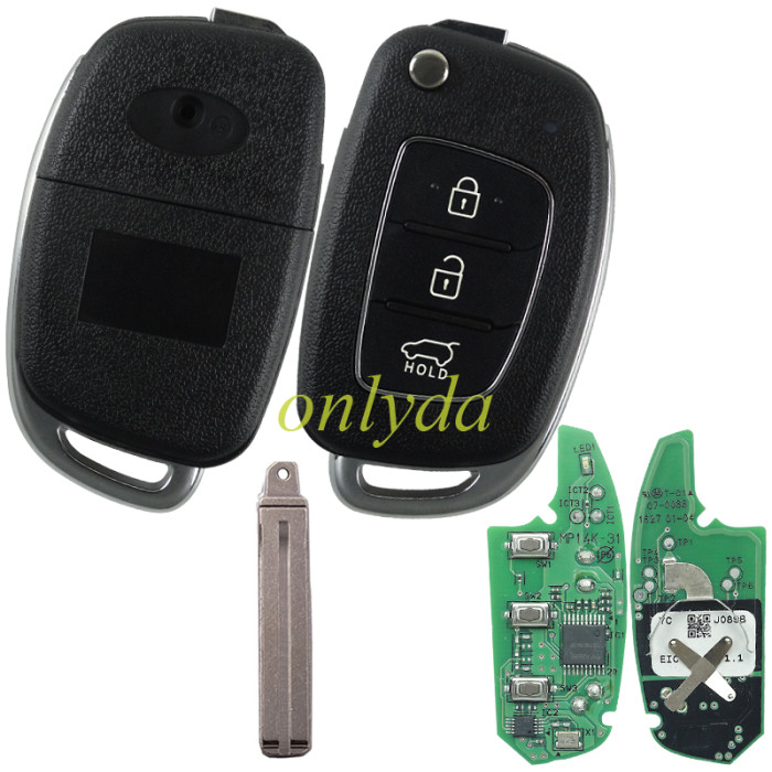 For Original Hyundai 3 button remote key with 434mhz MP14-31 F995499000 J089B