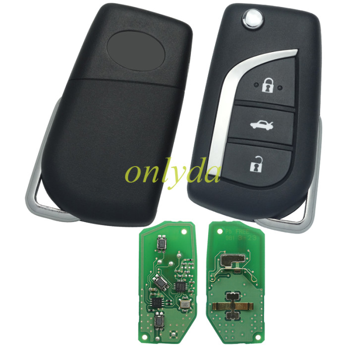 OEM Toyota Corolla   3 button Flip Remote Key 433MHz/315MHZ FSK  2019+  part number ：B2A2F2R WS21 ID74 H 8A Chip  Page:39