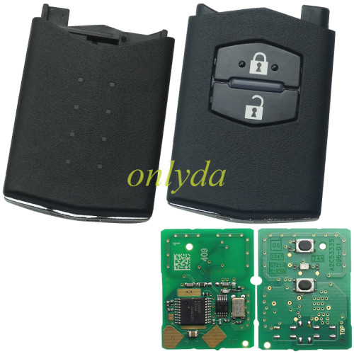 For  original Mazda 2 series,2 button remote key with 433mhz  CCAE08LP066OTO CCAE08LP066AT2 ID:2008DJ1984 MR3128ANRT2006   FCC ID:KR55WK43451 CETS/XXX/XXX/X  5WK49532F Siemens VDO