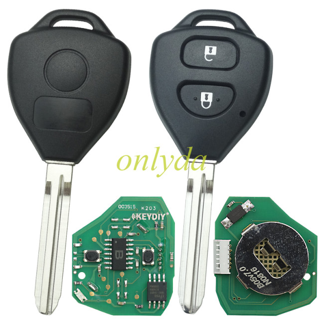 KeyDIY Brand 2 button remote key B05-2