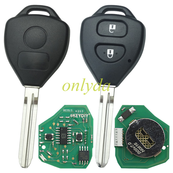 KeyDIY Brand 2 button remote key B05-2