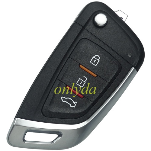 For Xhorse Universal 3 Buttons Wire Remote Car Key  English Version XKKF02EN