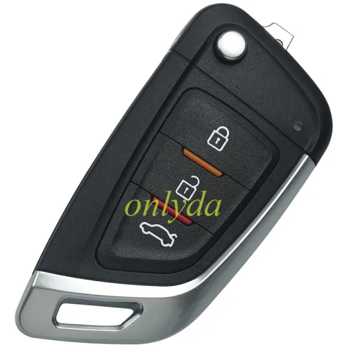 For Xhorse Universal 3 Buttons Wire Remote Car Key  English Version XKKF02EN