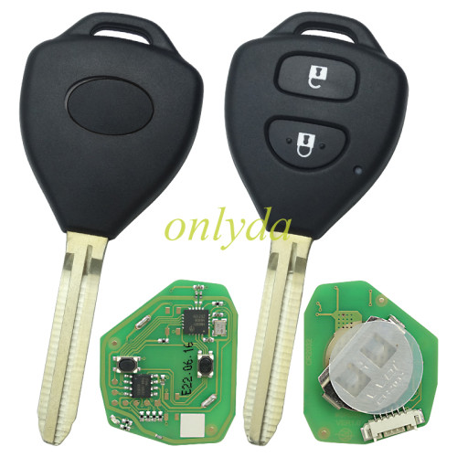 For Xhorse XKT005EN Wired Universal Remote Key  Toyota Style Flat 2 Buttons