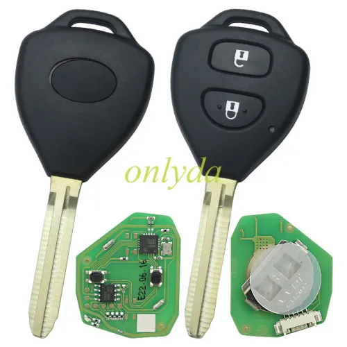 For Xhorse XKT005EN Wired Universal Remote Key  Toyota Style Flat 2 Buttons