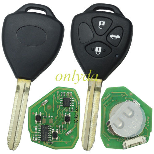 For Xhorse VVDI2 XKTO03EN Wired Universal Remote Key  Toyota Style 3 Buttons