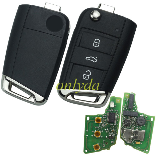 For OEM 3 button remote key with 434mhz 5GO959753M