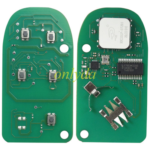 For Dodge remote 2019-2021 Ram Pickup HD 2500-5500 4+1 Button ASK 433.92 MHEz Smart Key  IC 1470A-76T    FCCID: GQ4-76T 1 CY24 P/N: 68375456AB PCF7953M/ HITAG AES/ 4A CHIP