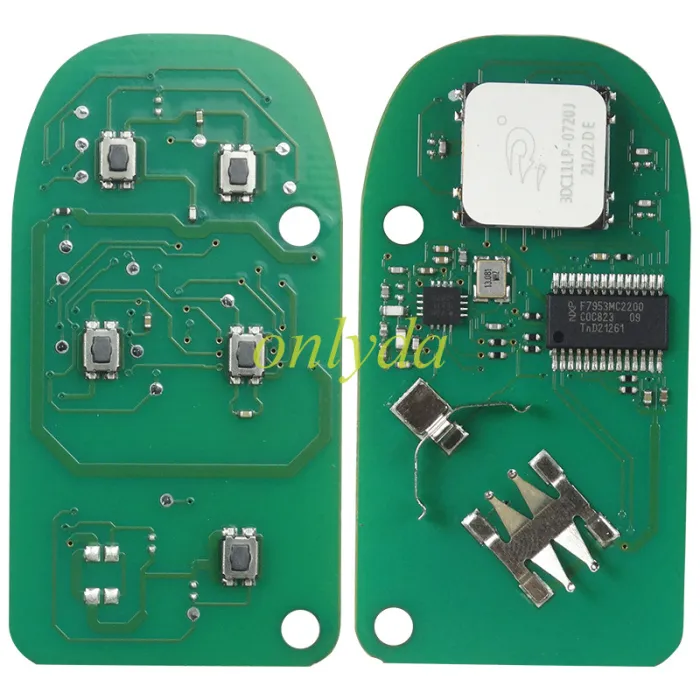 For Dodge remote 2019-2021 Ram Pickup HD 2500-5500 4+1 Button ASK 433.92 MHEz Smart Key  IC 1470A-76T    FCCID: GQ4-76T 1 CY24 P/N: 68375456AB PCF7953M/ HITAG AES/ 4A CHIP