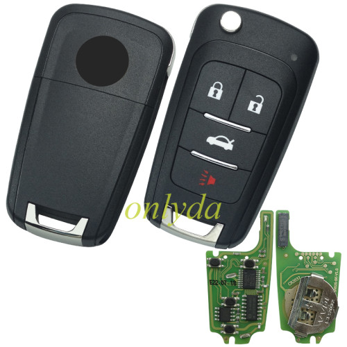 For XHORSE VVDI  GM FLIP KEY TYPE UNIVERSAL REMOTE KEY 4 BUTTONS – WIRELESS  PN :XNBU01EN