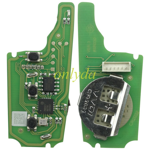For Xhorse Universal Remote Car Key XKHY02EN  3 Buttons  Hyundai VVDI Key Tool VVDI2 MINI Programmer English Version