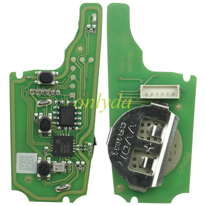 For Xhorse Universal Remote Car Key XKHY02EN  3 Buttons  Hyundai VVDI Key Tool VVDI2 MINI Programmer English Version
