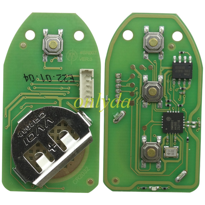 Xhorse XKHY04EN Wire Remote Key Fob 3+1 Button  for Hyundai Type