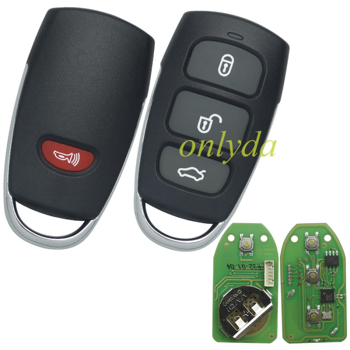 Xhorse XKHY04EN Wire Remote Key Fob 3+1 Button  for Hyundai Type