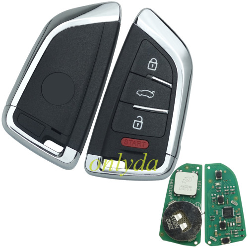 KeyDIY Brand smart Remote key 3+1 button ZB02 smart key for  KD X2 and KD MAX