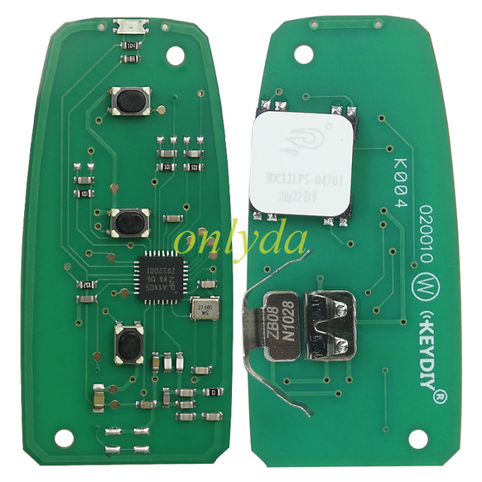 KEYDIY Remote key 3 button ZB08A smart key for KD-X2 and KD MAX
