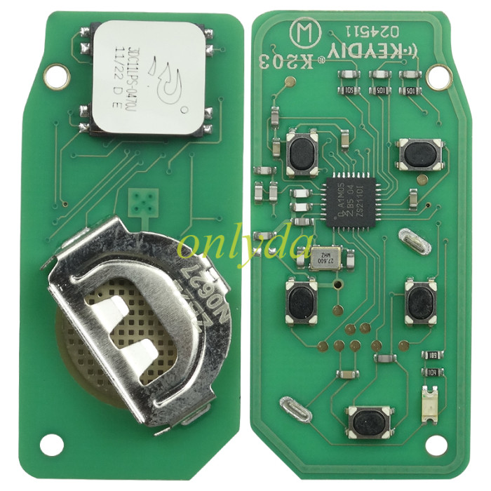KEYDIY Remote key 5 button ZB24-5 smart key for  KD-X2  and KD MAX