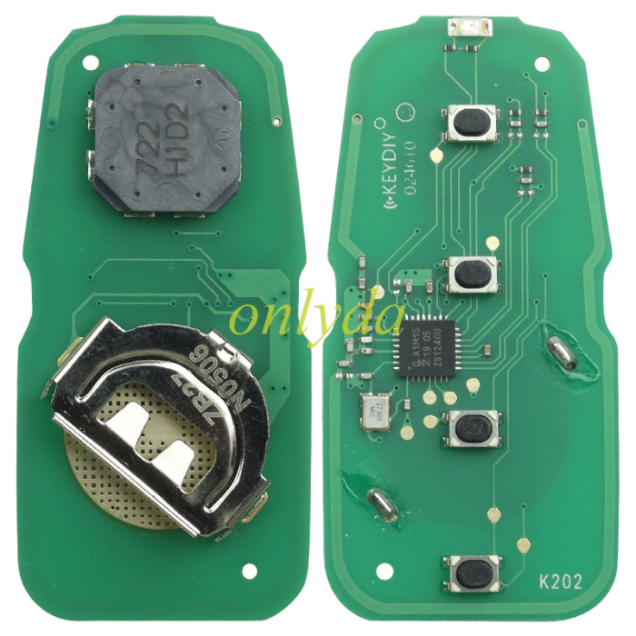 KEYDIY Remote key 4 button ZB27 smart key for KD-X2 and KD MAX