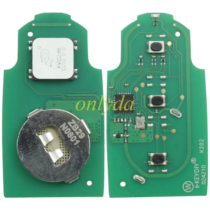 KEYDIY Remote key 3 button ZB29 smart key for KDX2 and KD MAX