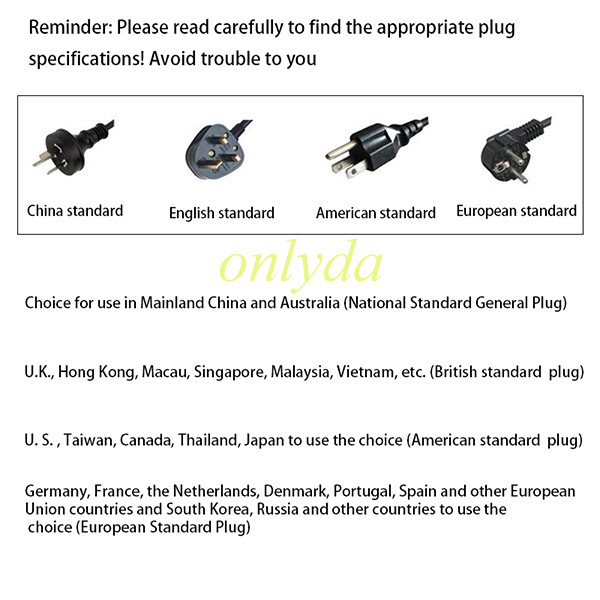 For Multifunctional power strip with timing function，Cable length 2 M