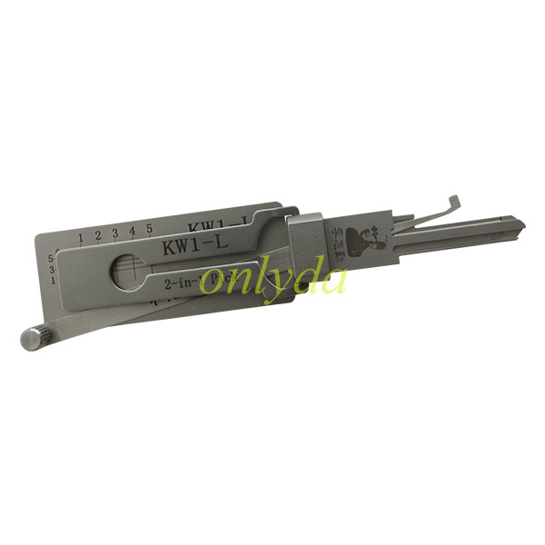 KW1-L lishi 2 in 1 decode and lockpick for KwiKset Kawasaki  Motorcycle key