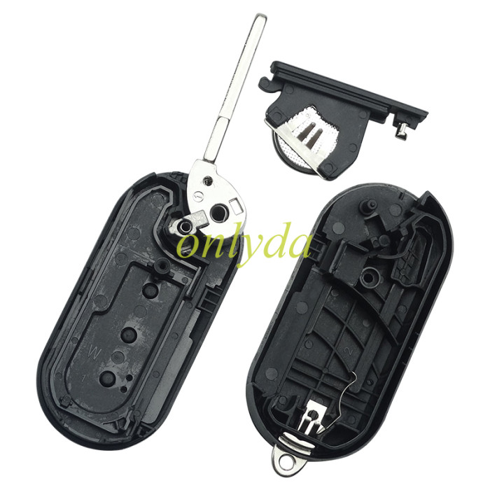 For FIAT  500L 2012-2016  3 button ask PCF7946A HITAG2 46CHIP  FCC ID : RX2TRF198   with 433mhz with SIP22 blade