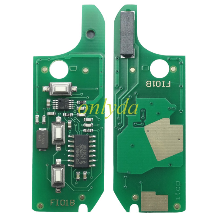 As Model:  (Delphi BSI System) FIAT：Doblo,Fiorino,Grande Punto,500 PEUGEOT:Beeper,Tepee CITROEN:Nemo ALFA ROMEO:Mito FORD:KA OPEL:Combo 3 button remote key PCF7946-434MHZ key profile:SIP22used on FIAT DOBLO – PUNTO